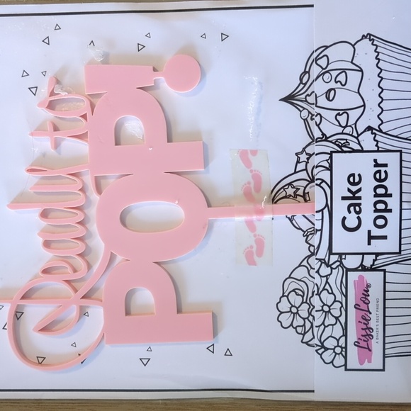 LissieLou Ready to Pop Baby Shower Cake Topper Premium 3mm Acrylic Baby Pi… - Picture 3 of 5